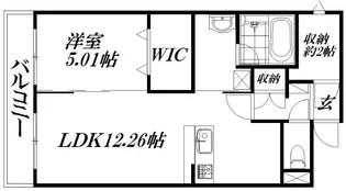 フロイデミーツ半田山【2階】の間取り