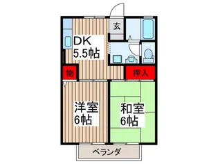 リーフガーデン【2階】の間取り