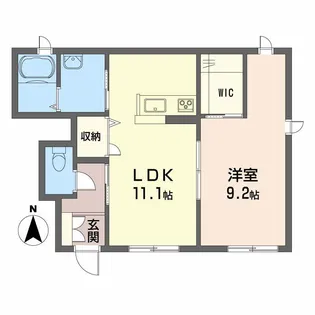 サリーレ・ピーノ南吉田 C棟【1階】の間取り