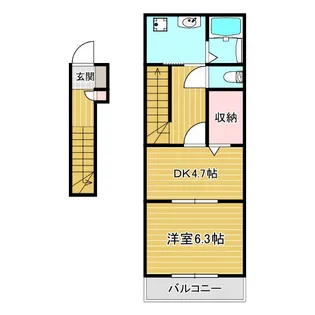 クレドール加古川【2階】の間取り