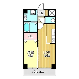 スカイヒルズ大手町【6階】の間取り
