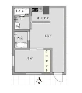 ヤマグチビル【1階】の間取り