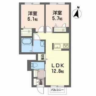 ミューレンII【1階】の間取り