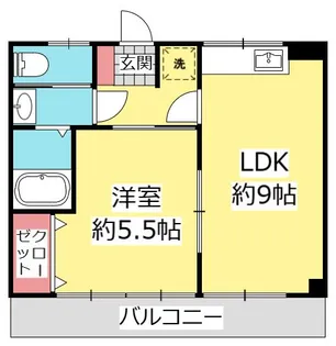 ハイム羽村【2階】の間取り