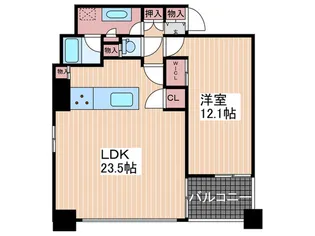シティハウス平和公園リバーサイドレジデンス【11階】の間取り