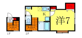 ベルフォルス【2階】の間取り