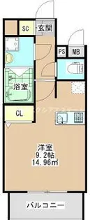 TOYOTOMI STAY Premium中之島【3階】の間取り