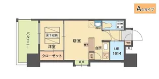 エステート・モア平尾堀川【9階】の間取り