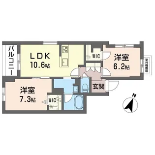 ペイサージュ カリテ【3階】の間取り