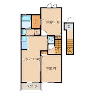 ベルセレーノ【2階】の間取り