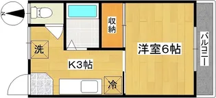 コーポ大和【2階】の間取り