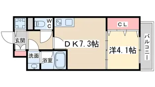 ワンルーフフラットテンジンバシ【8階】の間取り