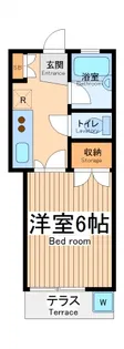 ララ東林間【1階】の間取り