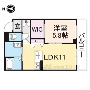 Tresidence宮司西町【3階】の間取り