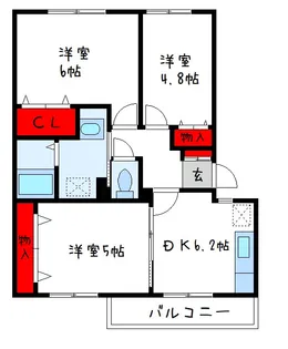 グリーンハイム【2階】の間取り