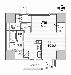 エスタート入谷I【9階】の間取り