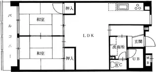 コスモフォーラム城南【4階】の間取り