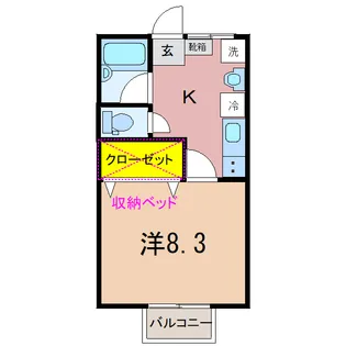 第3みどり【2階】の間取り