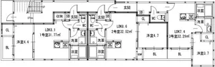 メゾンクレール新町【3階】の間取り