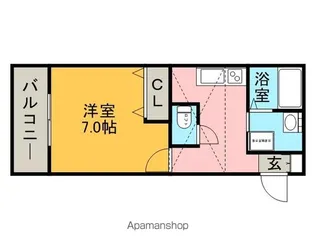 Aレガート久留米大前B【2階】の間取り