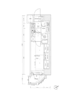 Log上野駅前/ログ上野駅前【6階】の間取り