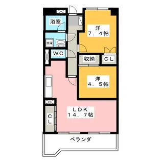GENIUS【5階】の間取り