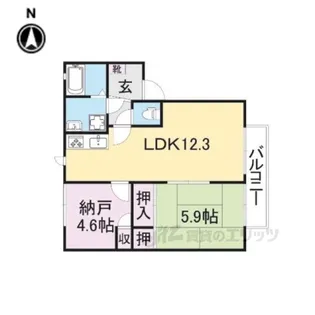 コートジュネス【2階】の間取り