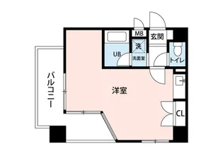 ロマネスク渡辺通り【4階】の間取り