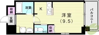 ラ・ウェゾン板宿【3階】の間取り