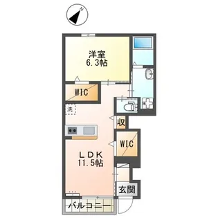 プランドール【1階】の間取り