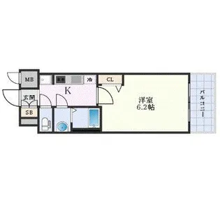 プレサンス新栄ユリシス【6階】の間取り