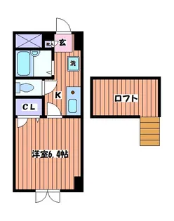 アットイース【3階】の間取り