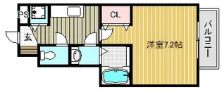 シダーコンフォール弐番館【1階】の間取り