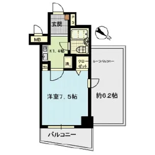 クリオ川崎東参番館【10階】の間取り