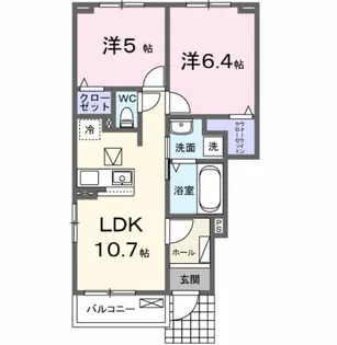 フィグ新栄II【1階】の間取り