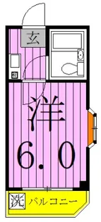 シャングリラ竹ノ塚【2階】の間取り