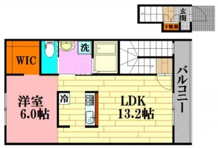 T2シャルム【2階】の間取り