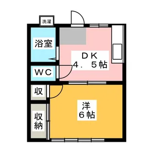 滝本ハイツ【1階】の間取り