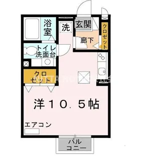 バーロハイツ【2階】の間取り