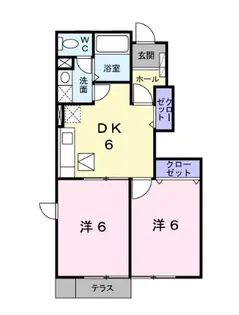 メゾンブリーズI【1階】の間取り