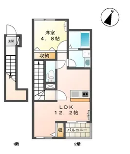 ナチュラル【2階】の間取り