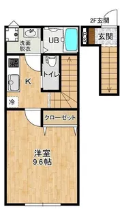 Rainbow Mirai A棟【2階】の間取り