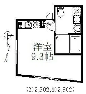 ブルーフェザーマンション北千住【4階】の間取り