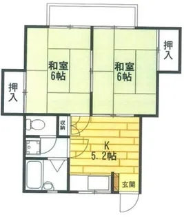 サンライフワカバ【2階】の間取り