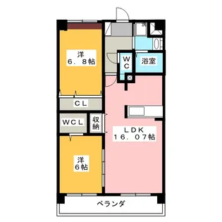 Mimosa【3階】の間取り
