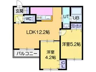 ブランシャール栄町FOREST(フォレスト)【3階】の間取り