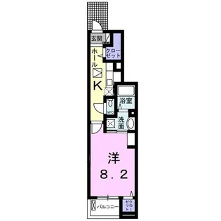 ヴァルール【1階】の間取り
