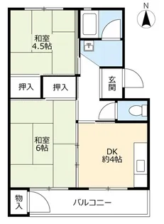 UR中央台【4階】の間取り