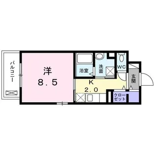 デライトコート・VIII【5階】の間取り