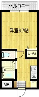 グリーンオーク【2階】の間取り
